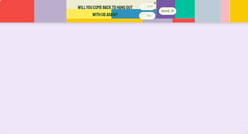 yes no feedback popup