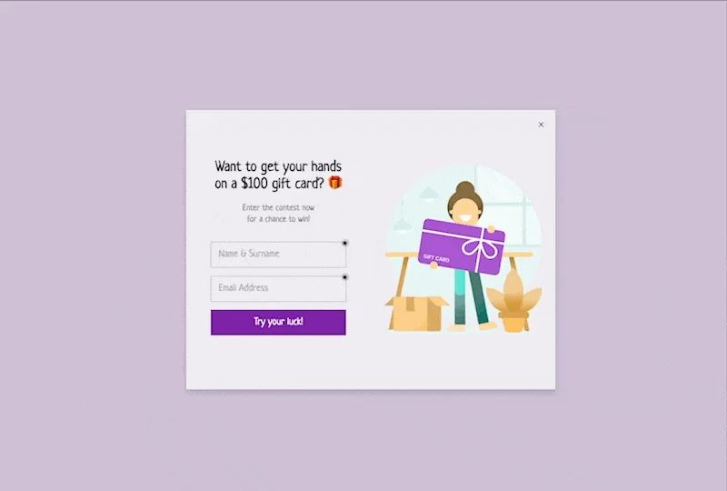 yarışma düzenleme popup'ı
