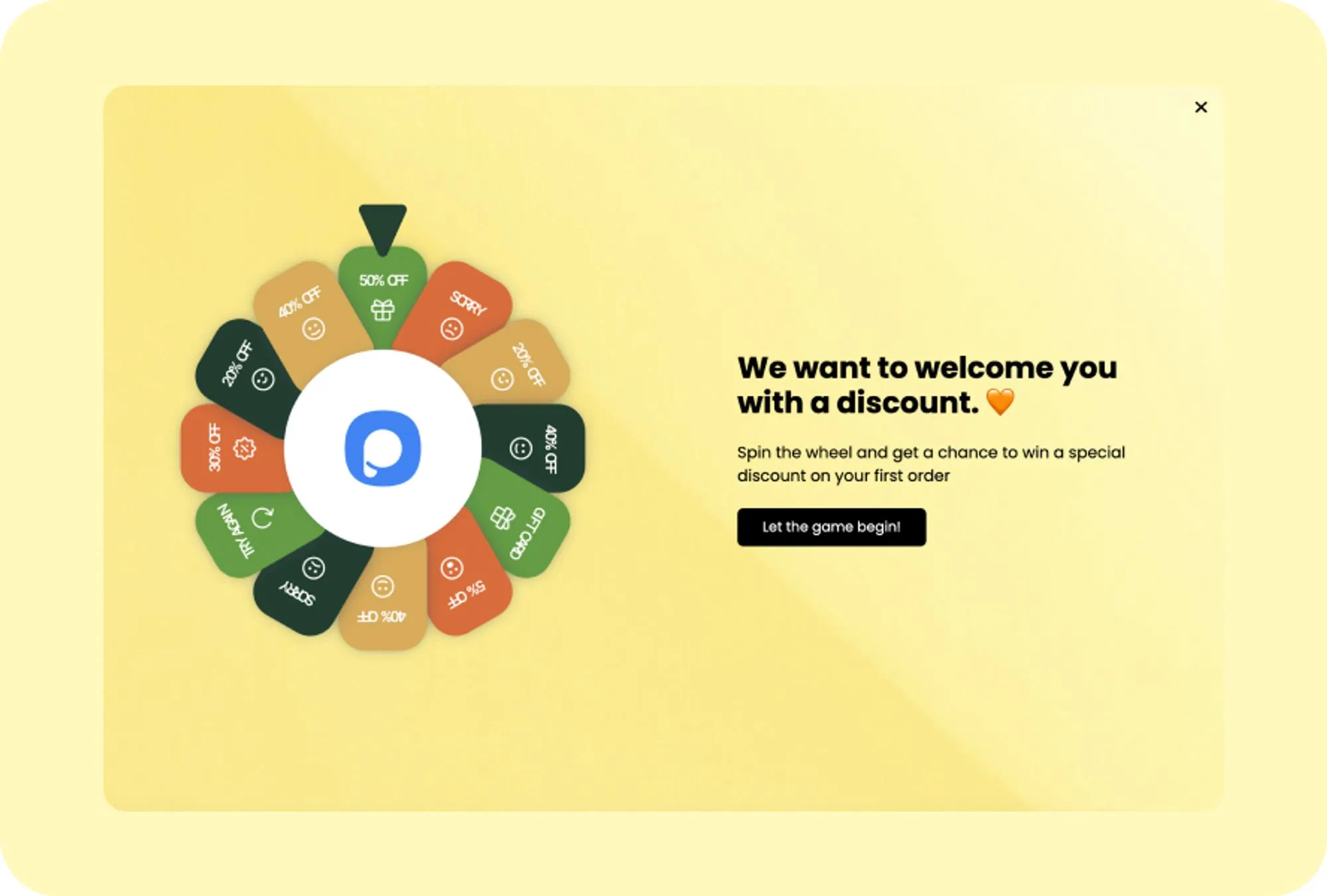 gamification and discount popup