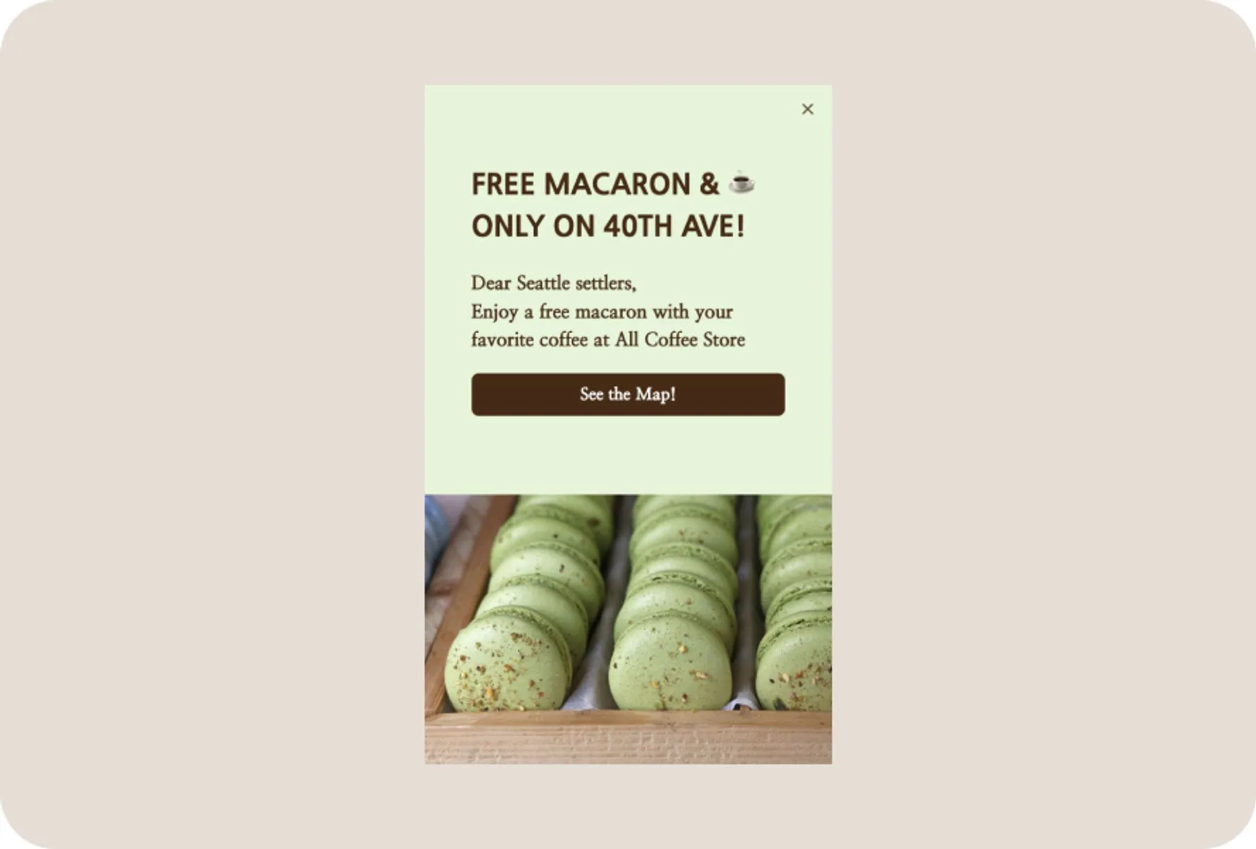 localize message popup