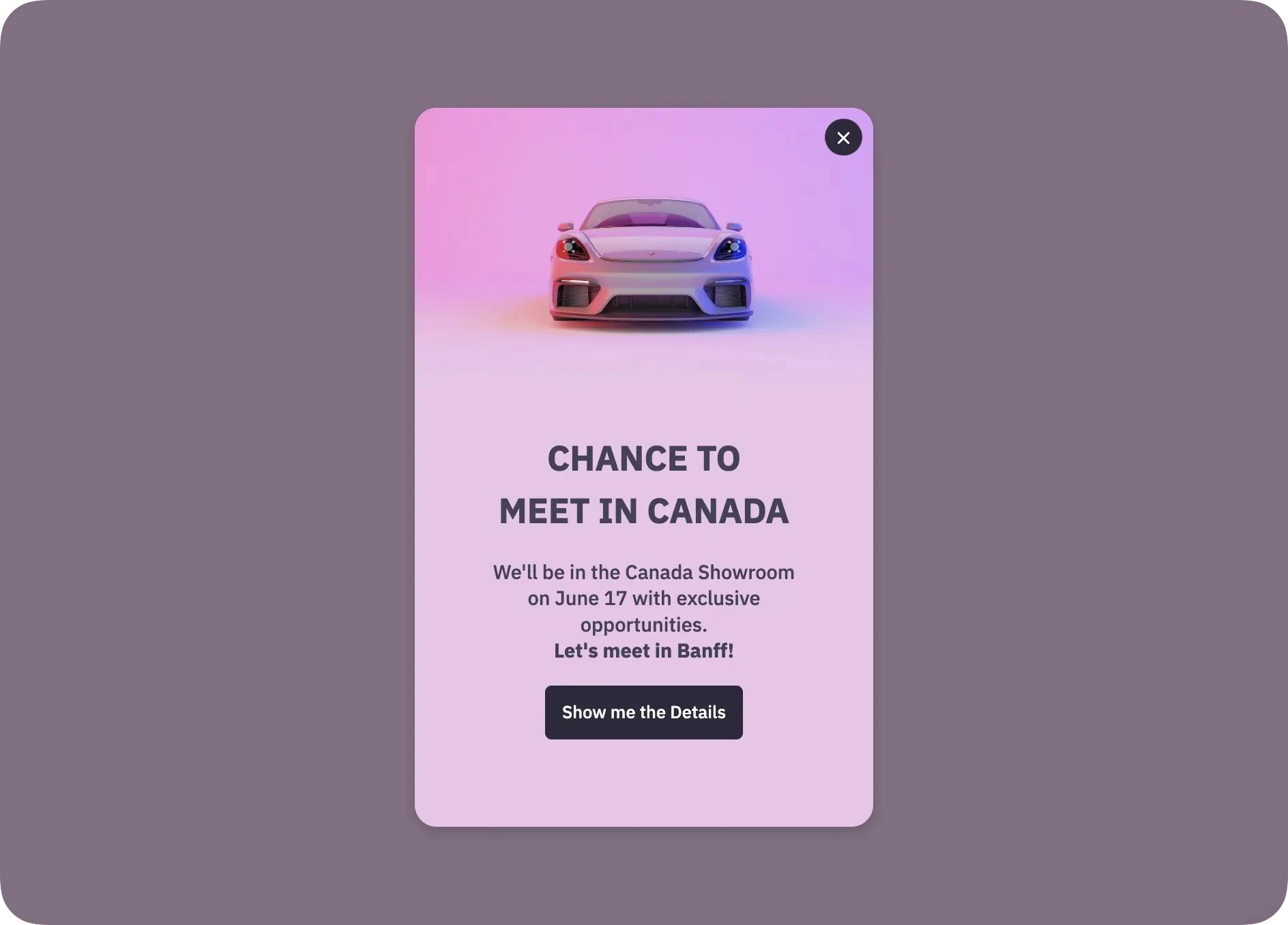 Announce Auto Show Events