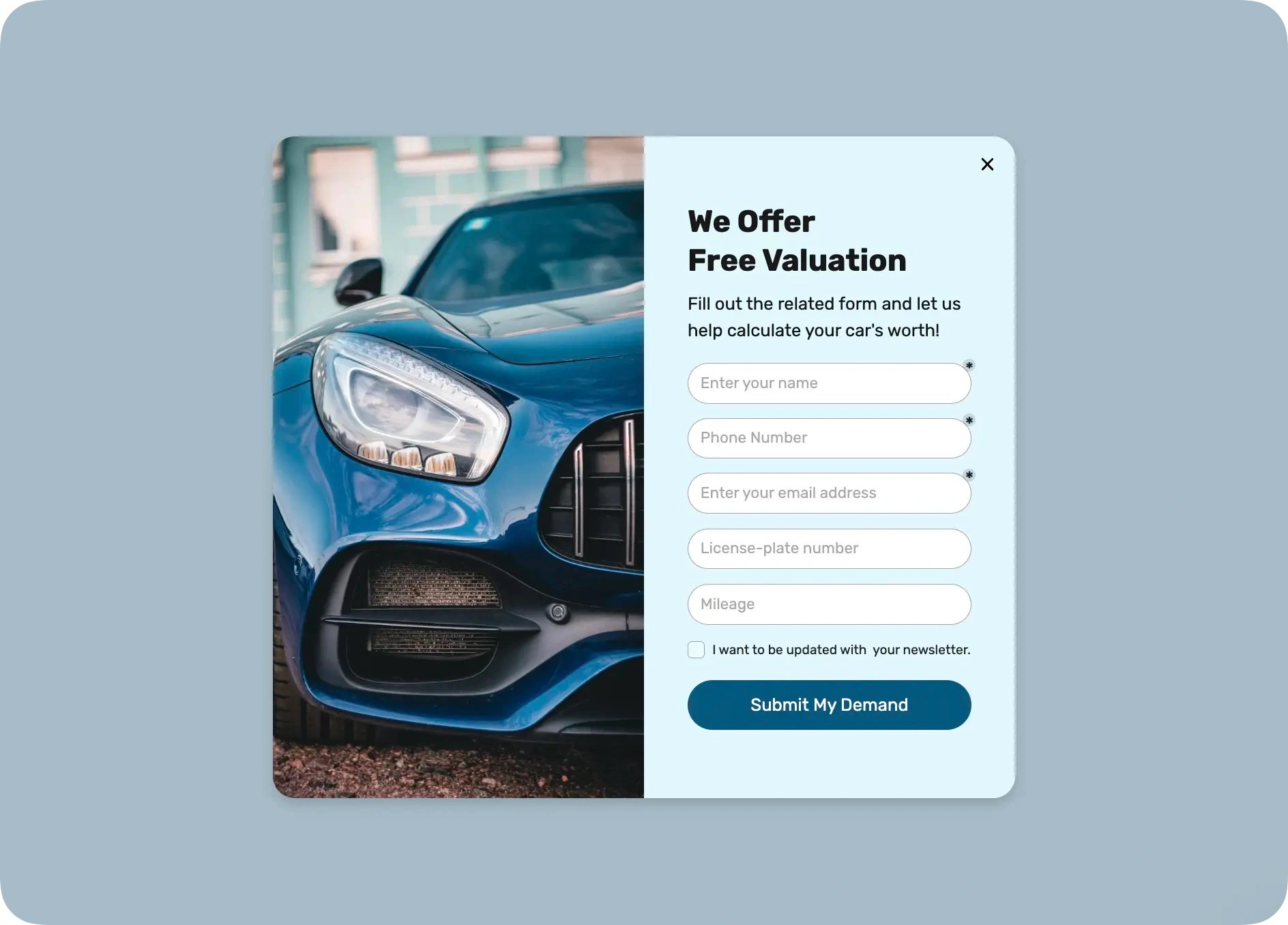 Collect Leads for Assessing the Value of a Car