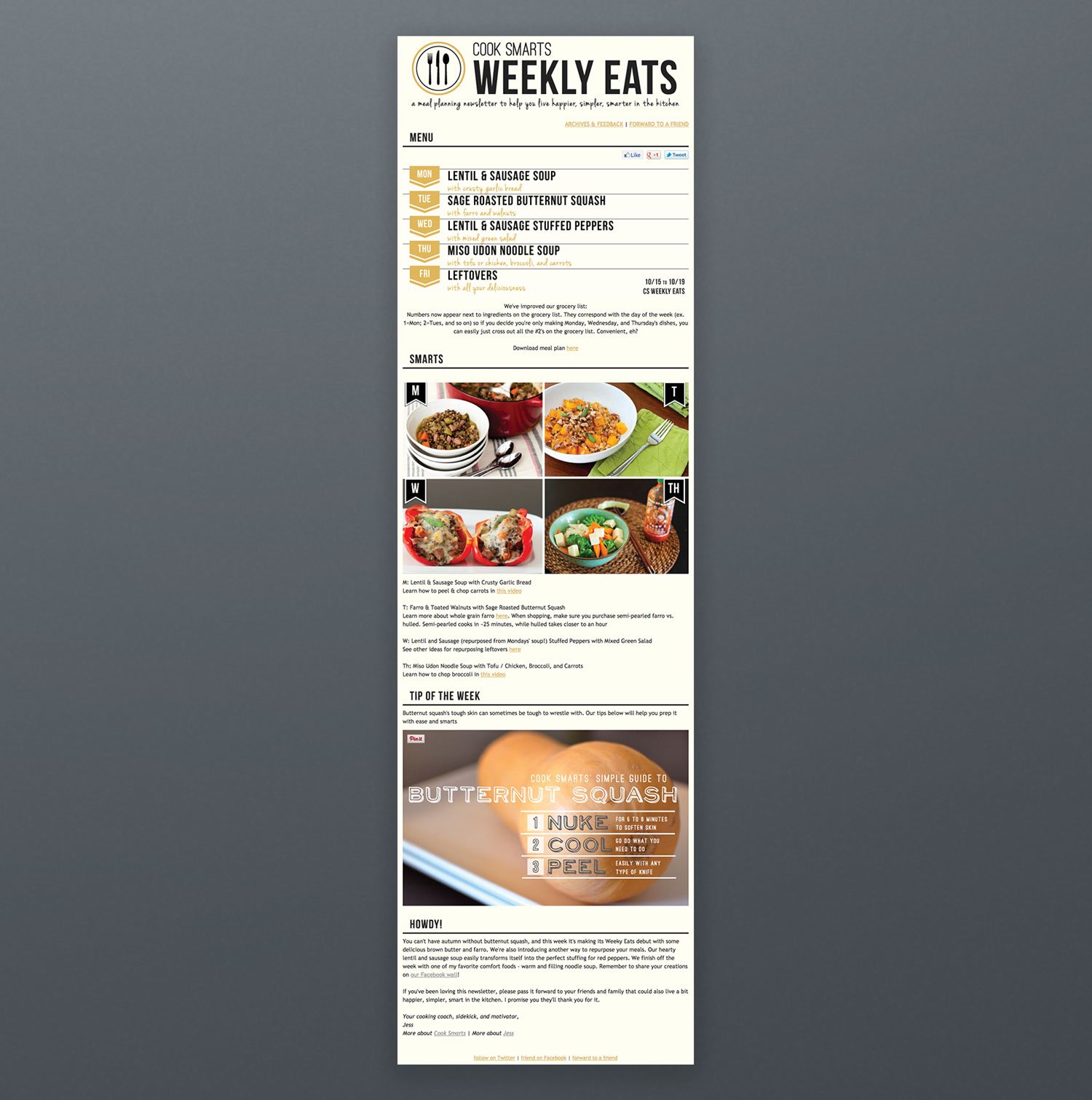 Cook Smarts Email Campaign Marketing