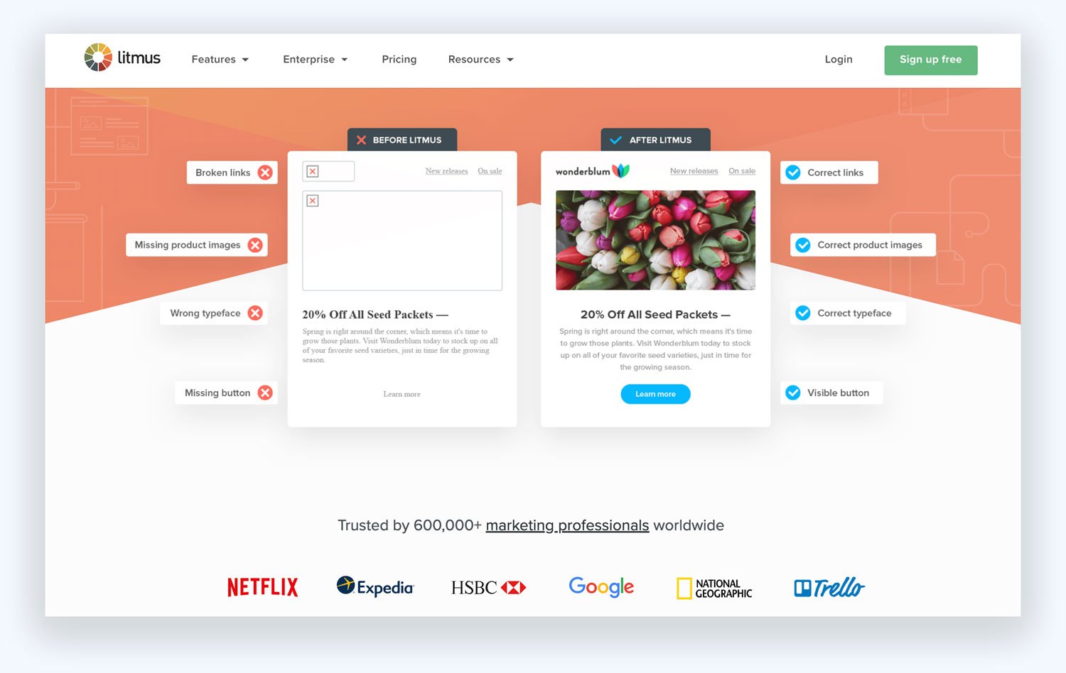 Litmus email marketing service