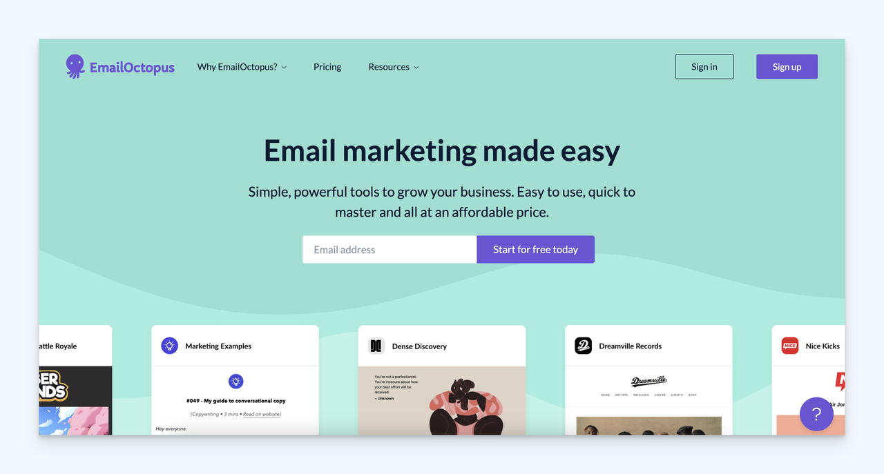 Email Octopus Email Marketing with Amazon SES