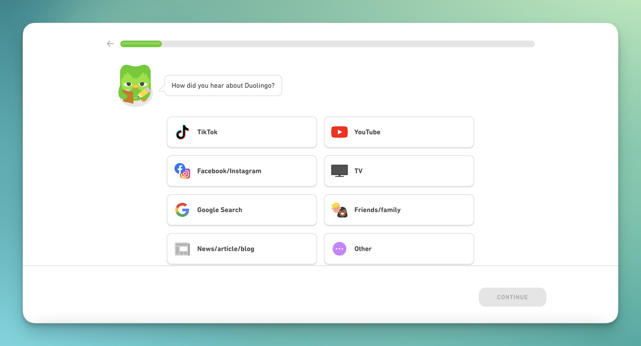 the platform that Duolingo is heard from