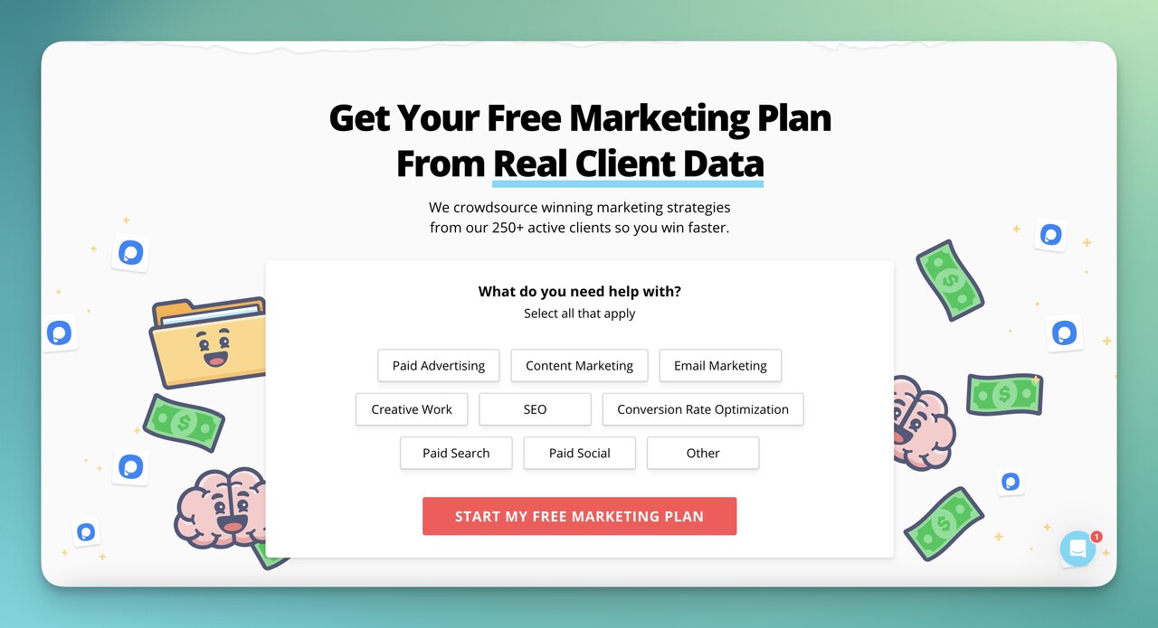 free marketing plan needs on KlientBoost