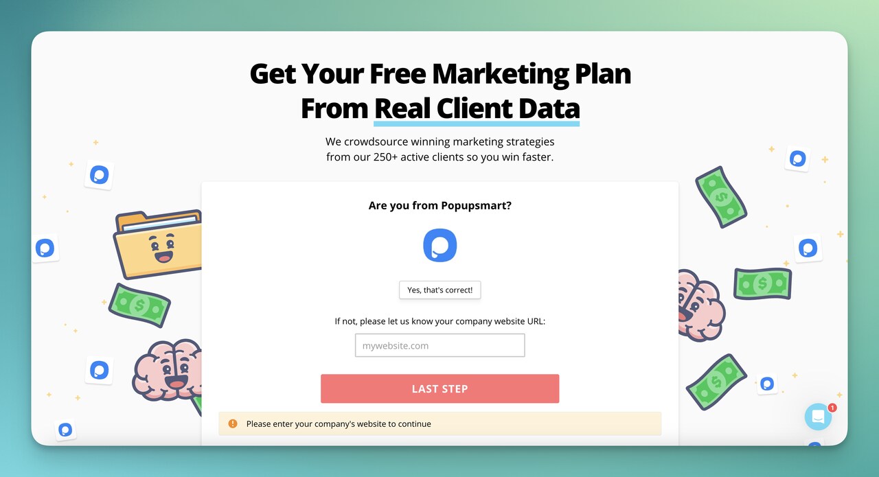 KlientBoost's free marketing data steps