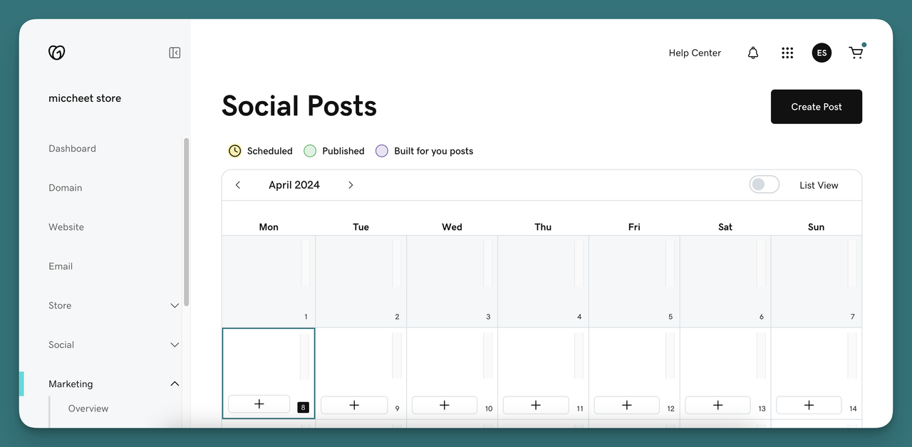 🔝 One of the most important features of GoDaddy for small businesses; social media integration.