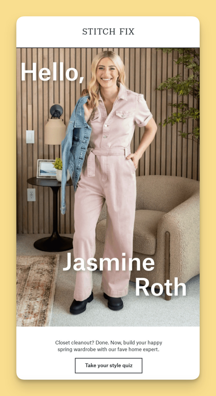 Stitch Fix Bahar E-posta Konu Başlığı Örneği