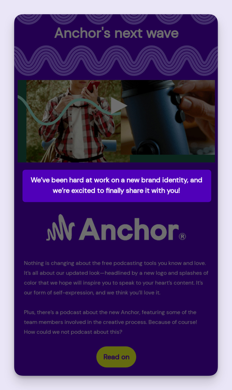 Anchor duyuru açılış cümlesi örneği