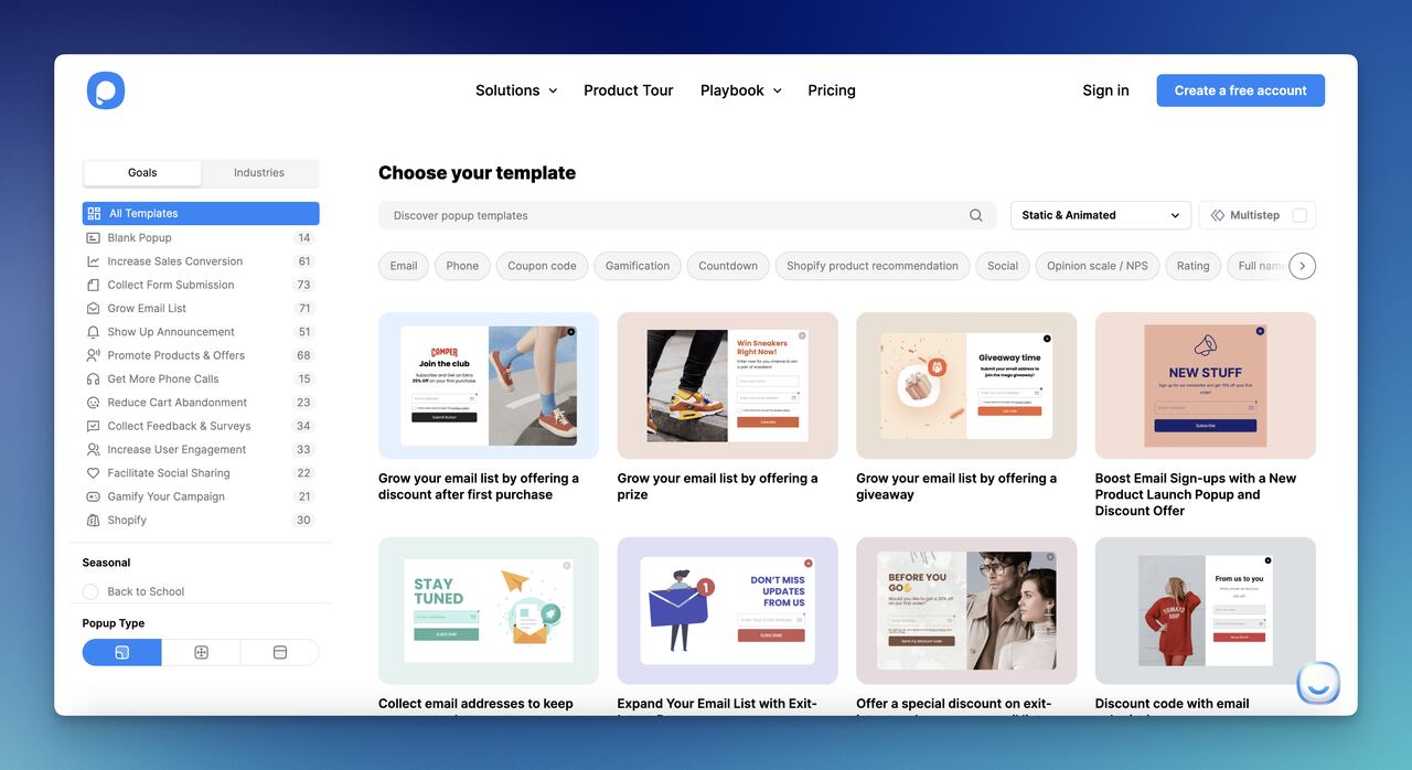 the Playbook of Popupsmart