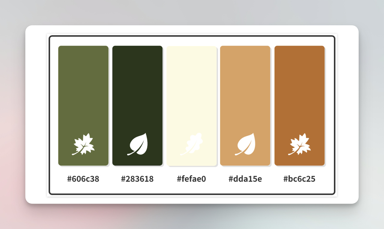 the fall colors for a website as the example of fall marketing