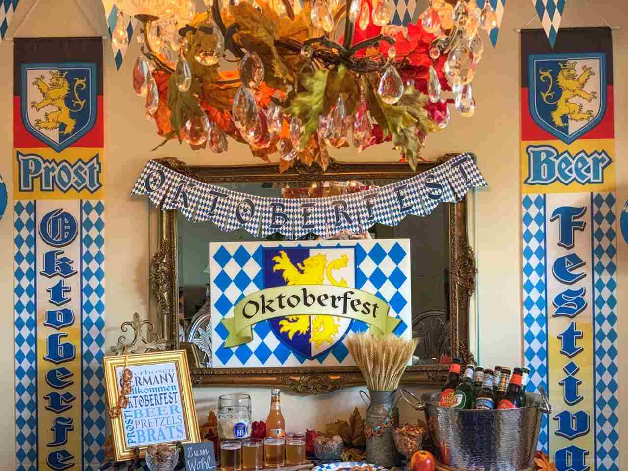 exemplary decrations for fall marketing on Oktoberfest