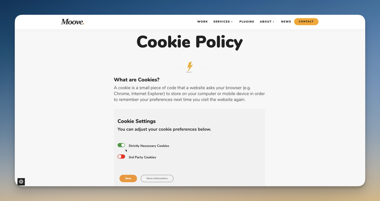 Moove's Cookie Creation Area