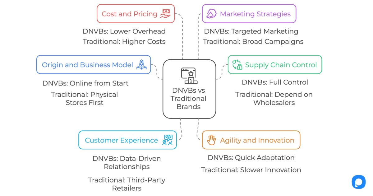 Digitally Native Vertical Brands (DNVBs) vs Traditional Brands