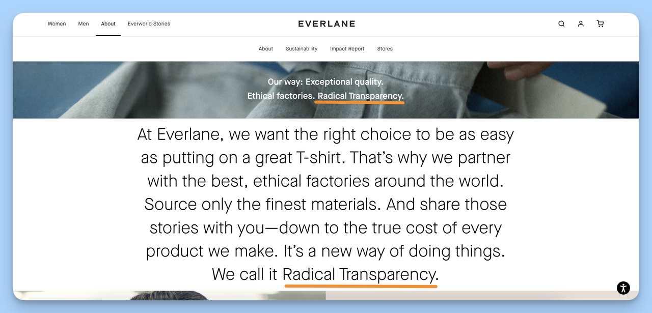 Everlane DNVB example