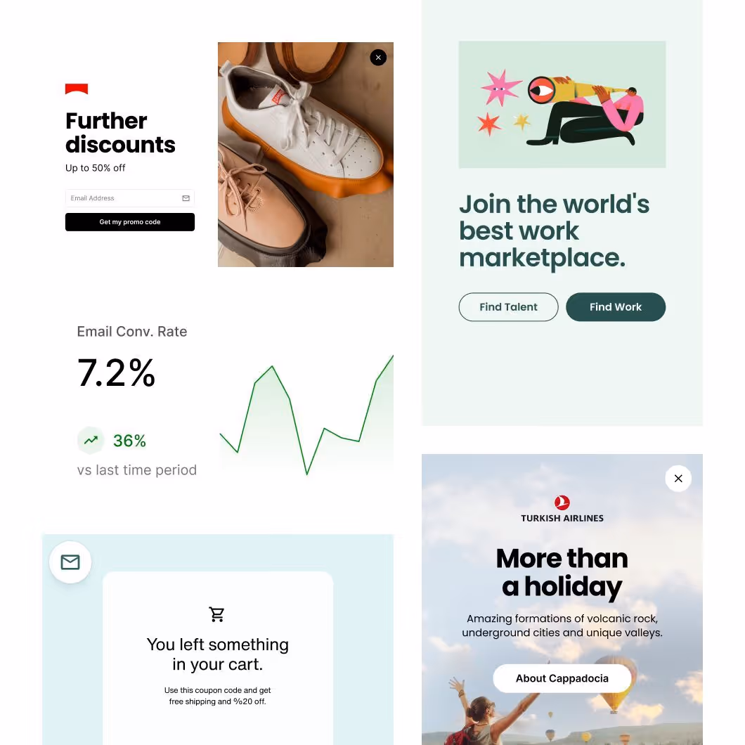 Smart popup builder