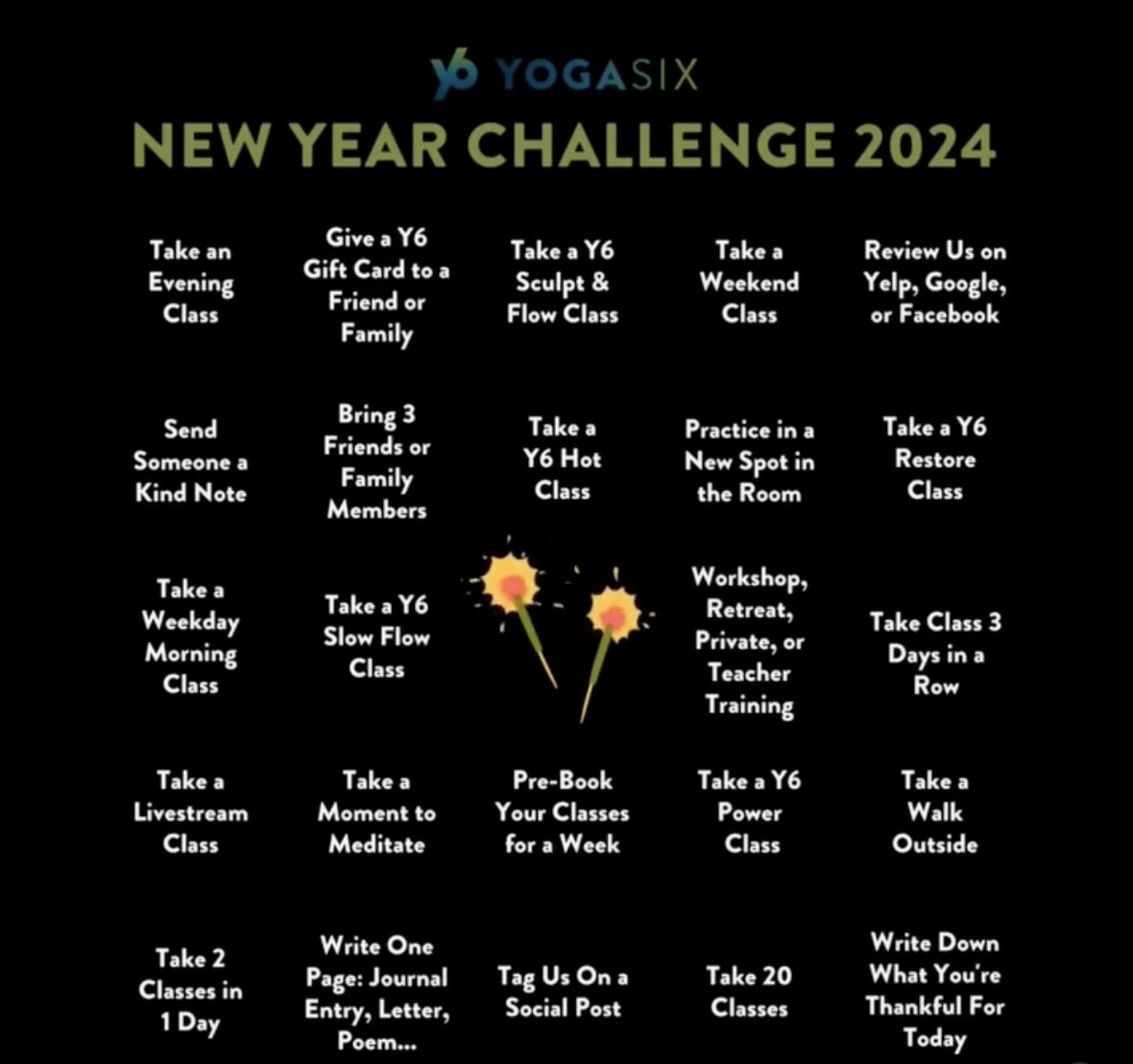 New Year Challenge for YOGASIX