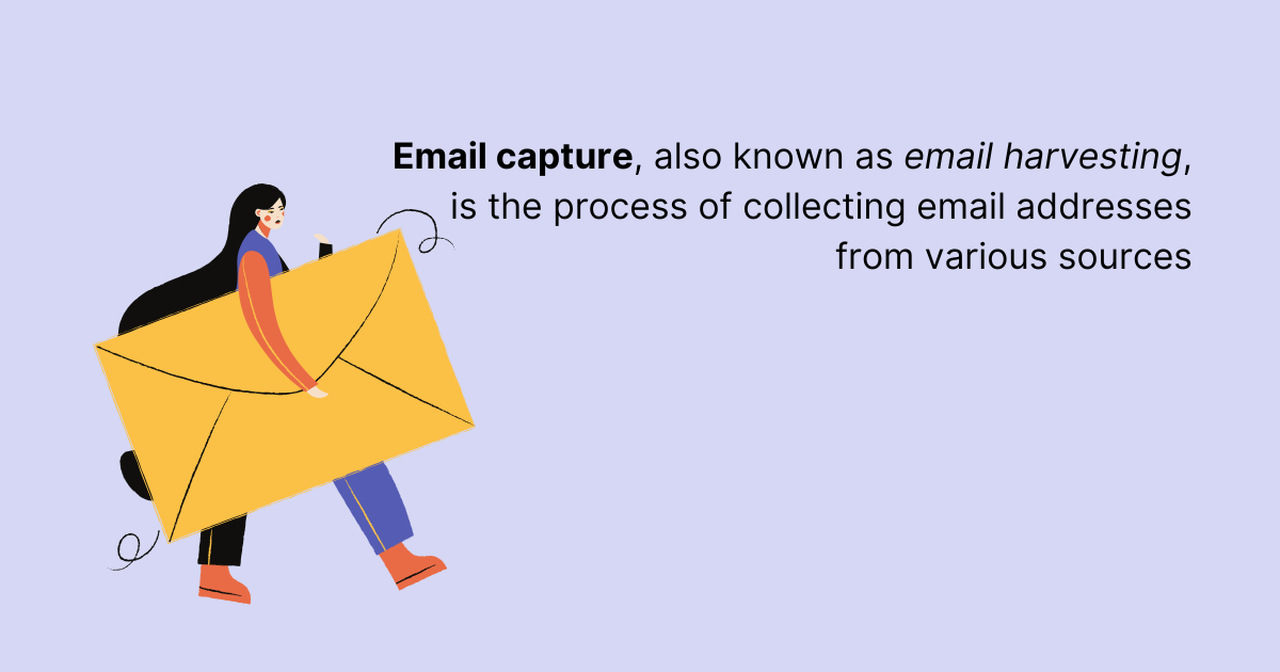 the definition of email capture