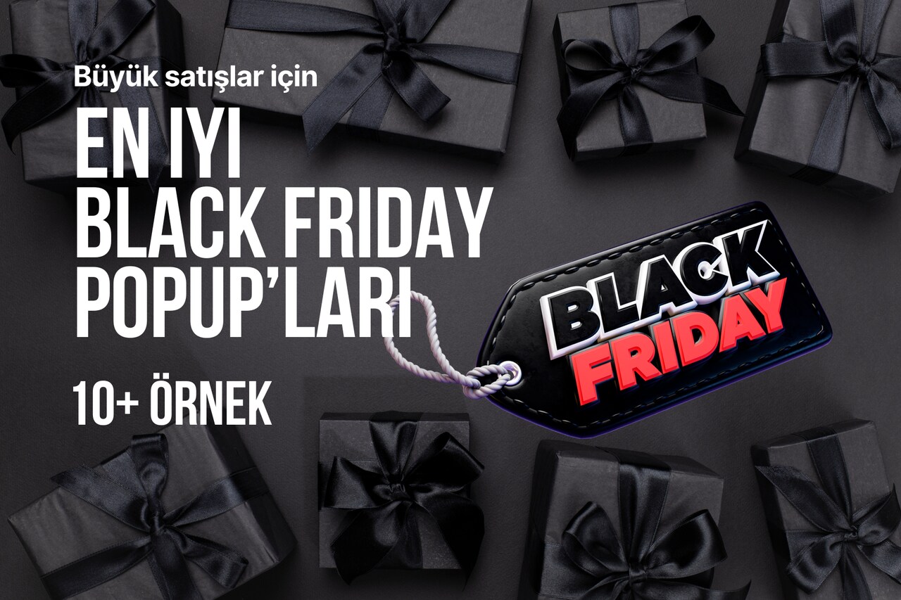 Büyük Satışlar İçin En İyi Black Friday Popup'ları (10 Örnek)