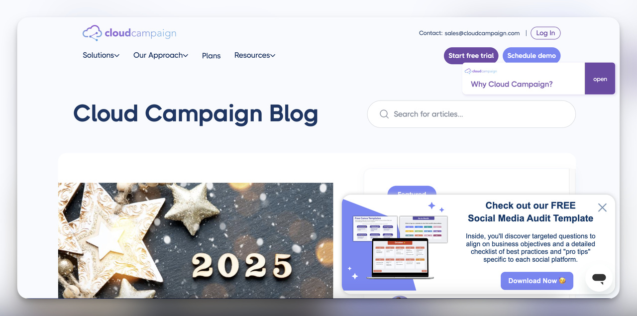 Cloud Campaign social media template