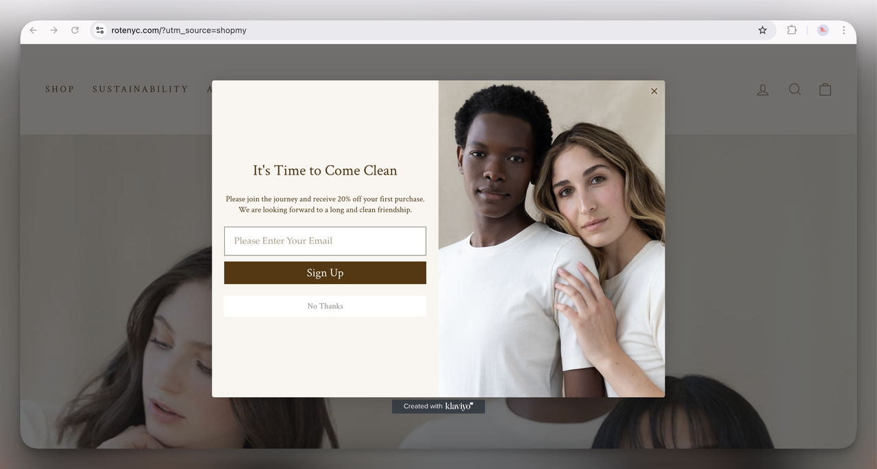 29. Rote NYC Discount Popup (Overlay)