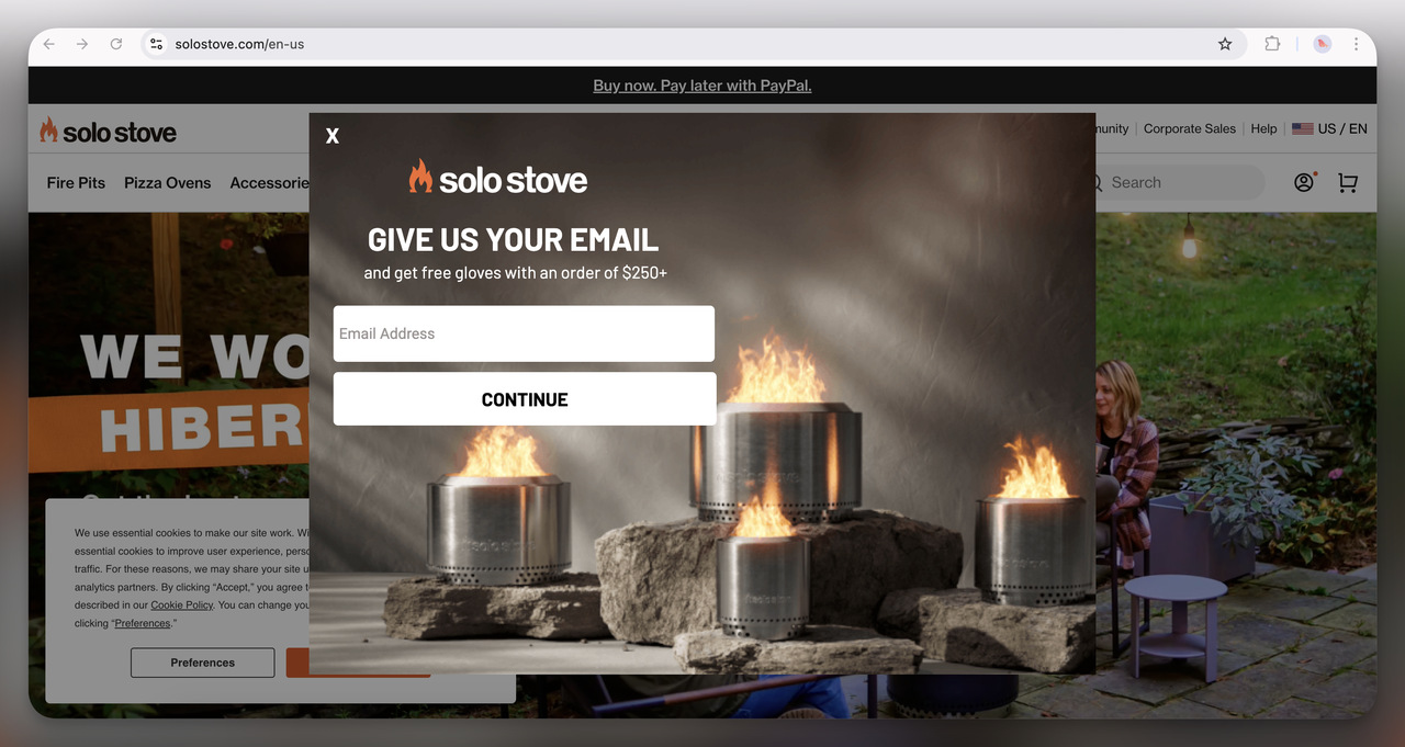 32. Solo Stove Free Gift Popup (Overlay)