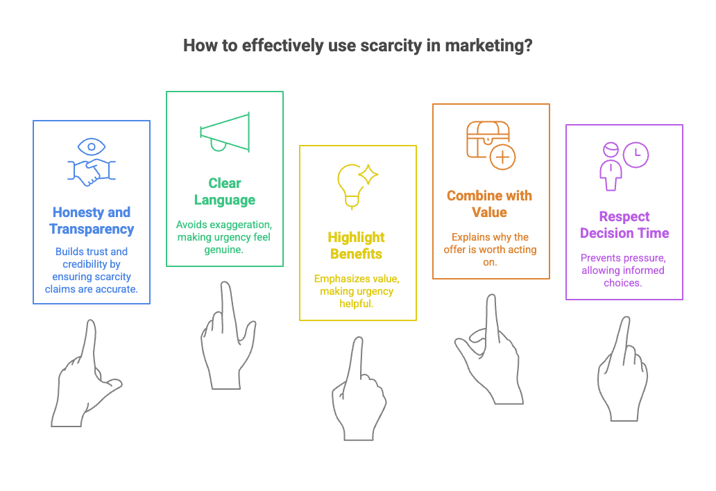 illustrative design showing how to effectively use scarcity in marketing