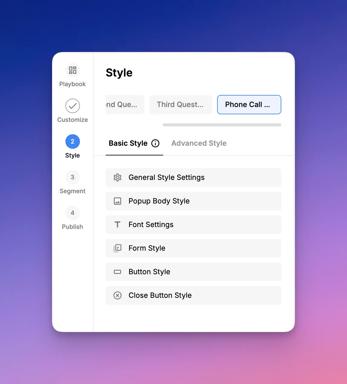 Image showing how you can design your popup