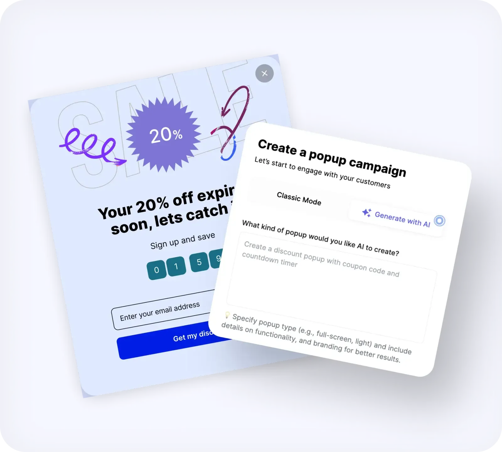 Popup template designs that are not annoying, just converting.