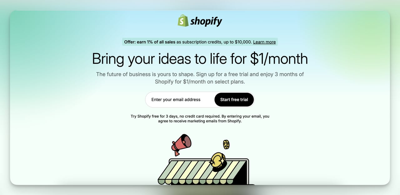 Shopify Let's Make You a Business multi channel campaign across TV digital and events