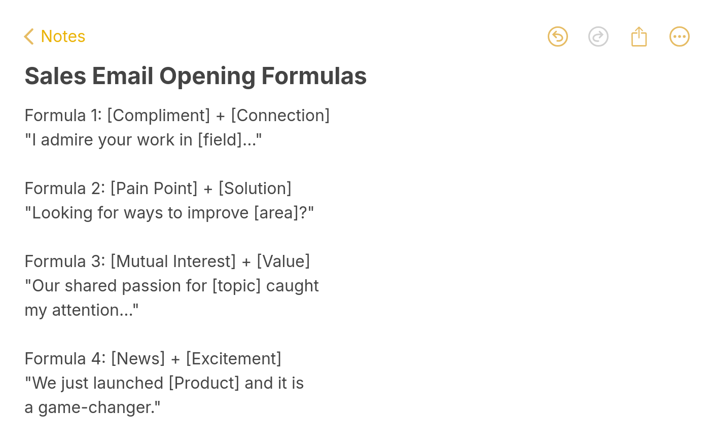 4 proven formulas for sales email opening lines