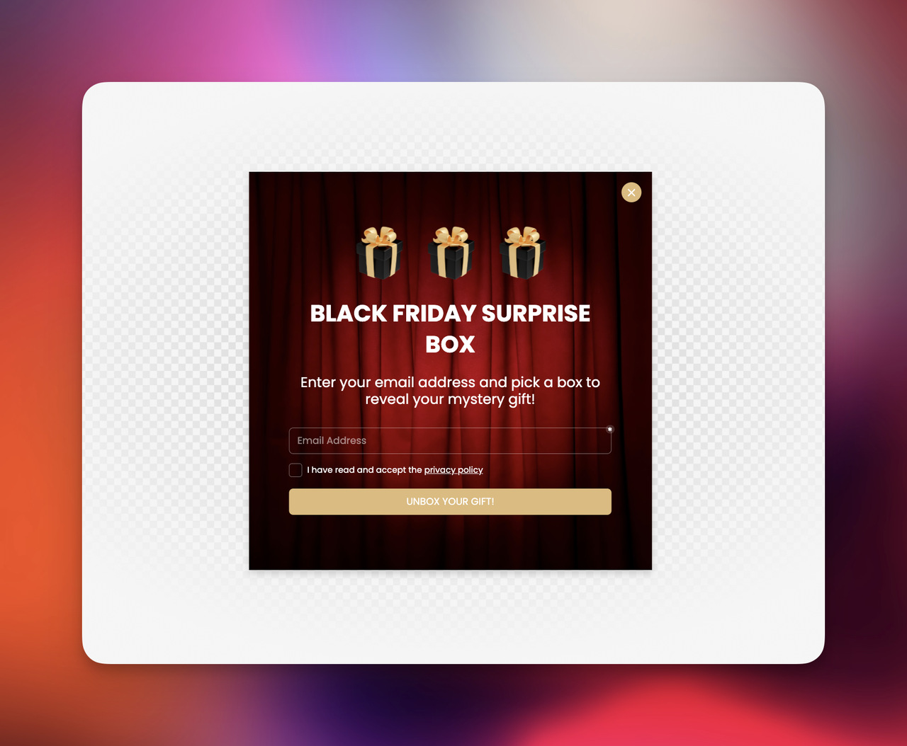 Popupsmart's campaign-based scarcity popup example.