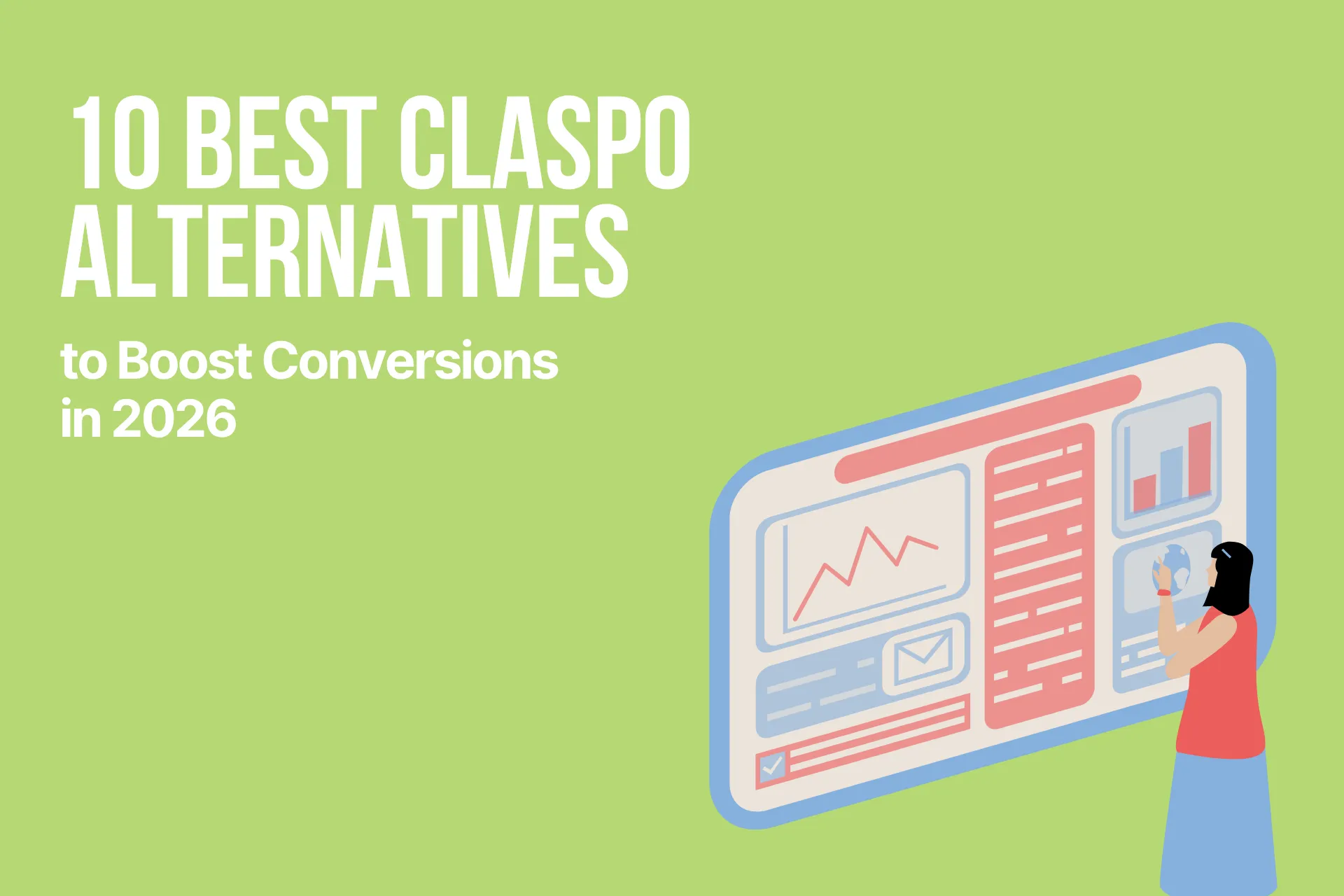 2026 Claspo alternatifleri karşılaştırma rehberinin kapak görseli.