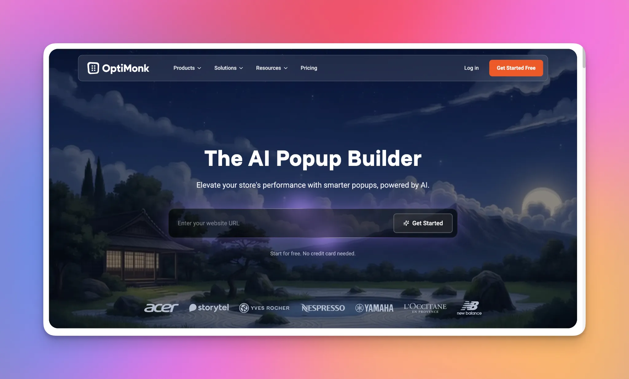 OptiMonk anasayfası — Shopify için çıkış niyetli ve davranışsal hedefleme.